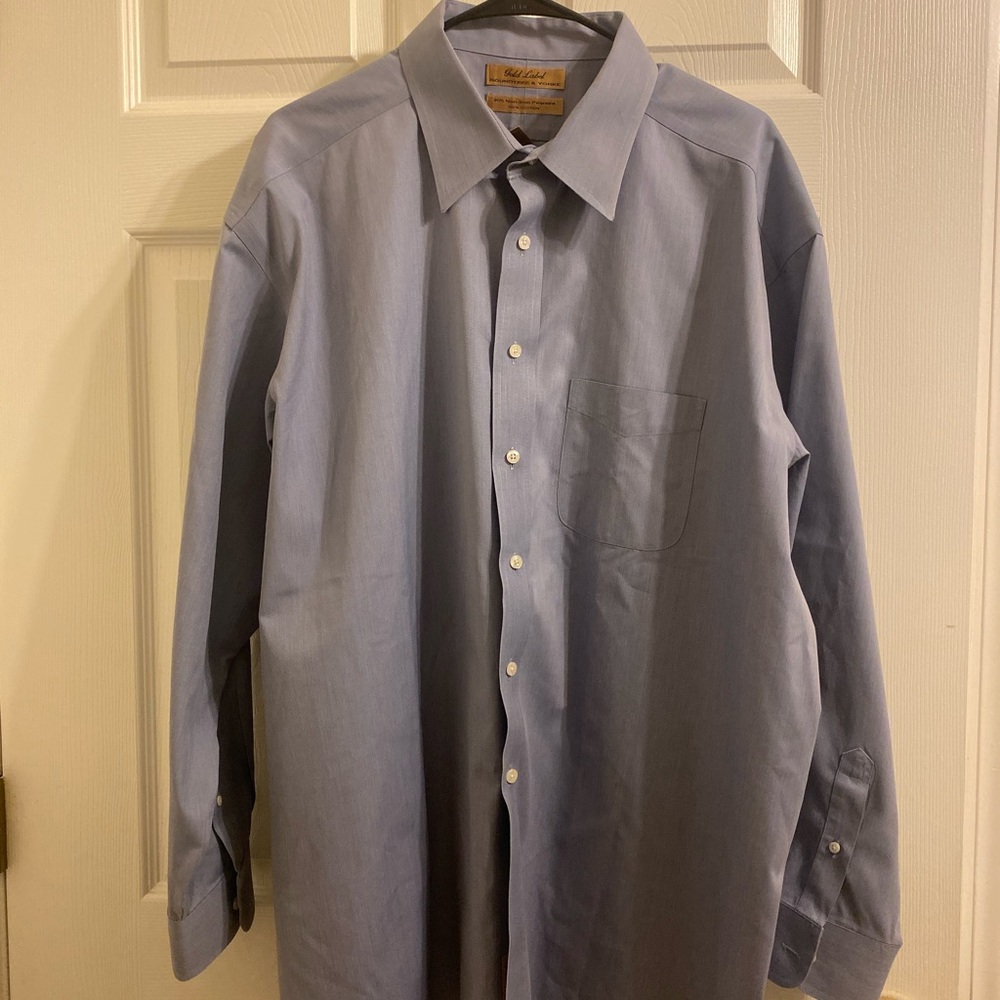 Roundtree and Yorke Gold label button down 17.5/35